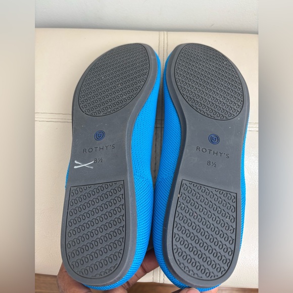 Rothy's The Flat Peacock Blue Retired Color Size 8.5 - Picture 7 of 9